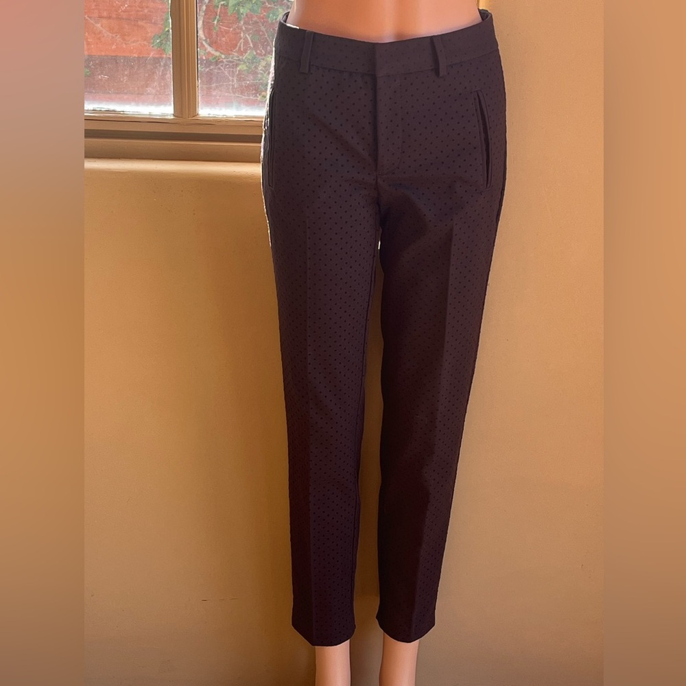 Zara Tailored Dark Chocolate Cropped Ankle Pants
